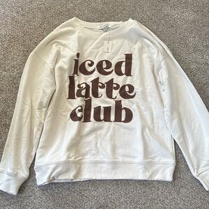 Iced Latte Club Cream Sweater